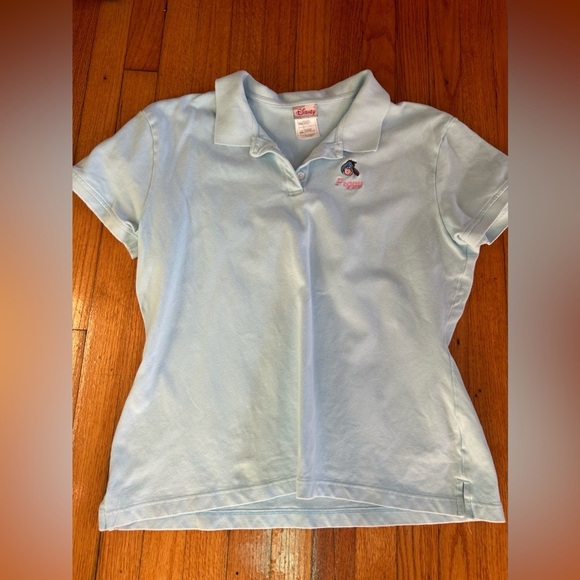 Disney Blue With Embroidered Eeyore Short Sleeve  Polo Shirt XXL - Picture 1 of 6